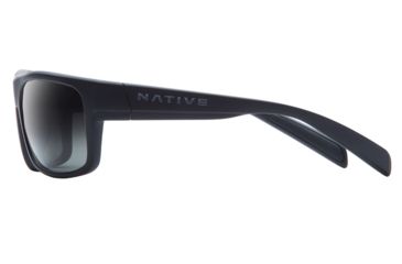 Image of Native Eyewear Ashdown, Matte Black Frame, Gray Lens, 186 302 523