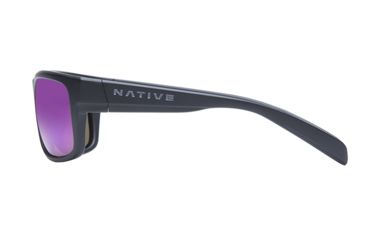 Image of Native Eyewear Ashdown, Matte Black Frame, Violet Reflex Lens, 186 302 531