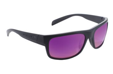 Image of Native Eyewear Ashdown, Matte Black Frame, Violet Reflex Lens, 186 302 531