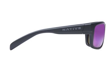 Image of Native Eyewear Ashdown, Matte Black Frame, Violet Reflex Lens, 186 302 531