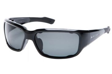 Image of Native Eyewear Bolder Sunglasses, Iron Frame, Gray Lens, Polarized, 138 300 502
