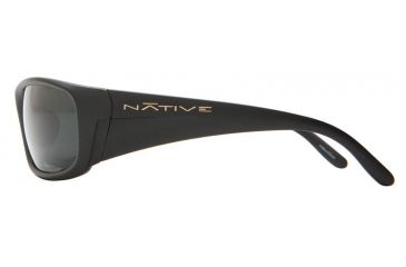 Image of Native Eyewear Bomber Sunglasses, Asphalt Frame, Gray Lens, Polarized, 134 302 502