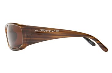 Image of Native Eyewear Bomber Sunglasses,Wood Frame,Brown Lens,Polarized,134 361 515