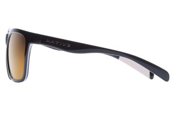 Image of Native Eyewear Braiden Single Vision Prescription Sunglasses, Gloss Black / Pale Pink / Gloss Black Frame, Polarized, 185 916 527SV