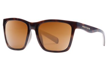 Image of Native Eyewear Braiden Single Vision Prescription Sunglasses, MapleTortoise / Pale Pink / Nude Crystal Frame, Polarized, 185 917 524SV
