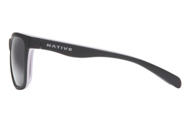 Image of Native Eyewear Braiden Single Vision Prescription Sunglasses, Matte Black / Blush / Violet Frame, Polarized, 185 920 523SV