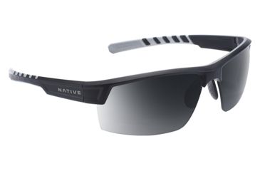 Image of Native Eyewear Catamount, Matte Black / Crystal Frame, Gray Lens, 189 931 523