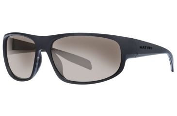 Image of Native Eyewear Crestone Single Vision Prescription Sunglasses,Asphalt/Dark Gray/Asphalt Frame,Polarized,176 902 528SV