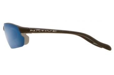 Image of Native Eyewear Dash XP Sunglasses, Asphalt Frame, Blue Reflex Gray Lens, Polarized, 116 302 519
