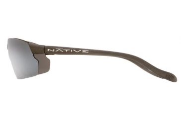 Image of Native Eyewear Dash XP Sunglasses, Charcoal Frame, Silver Reflex Gray Lens, Polarized, 116 348 521