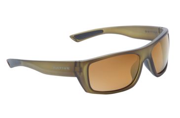 Image of Native Eyewear Distiller, Matte Moss Frame, Bronze Reflex Lens, 187 356 527