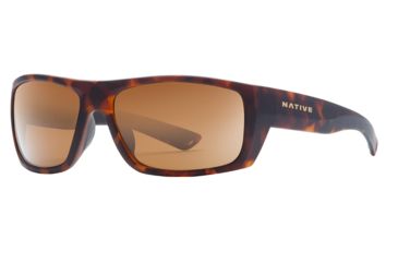 Image of Native Eyewear Distiller Single Vision Prescription Sunglasses, Matte Dark Tortoise Frame, Polarized, 187 914 524SV