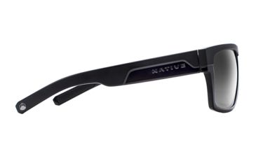 Image of Native Eyewear El Jefe, Matte Black / Gloss Black Frame, Gray Lens, 191 930 523
