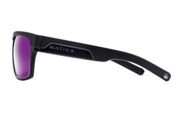 Image of Native Eyewear El Jefe, Matte Black / Gloss Black Frame, Violet Reflex Len, 191 930 531