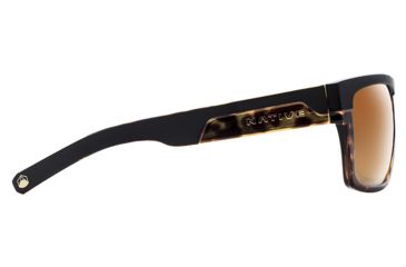 Image of Native Eyewear El Jefe, Matte Black / Maple Tort Frame, Bronze Reflex Lens, 191 924 527