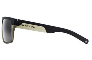 Image of Native Eyewear El Jefe, Matte Black / Olive Frame, Gray Lens, 191 925 523