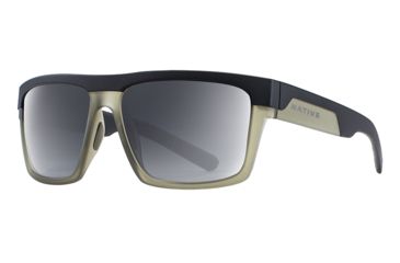 Image of Native Eyewear El Jefe Single Vision Prescription Sunglasses, Matte Black / Olive Frame, Polarized, 191 925 523SV