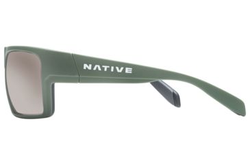 Image of Native Eyewear Eldo Sunglasses,Frasier Green/Dark Gray Frame,Silver Reflex Gray Lens,Polarized,177 904 528