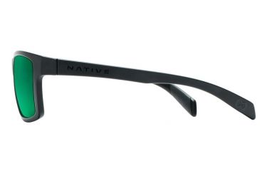 Image of Native Eyewear Flatirons Sunglasses,Asphalt Frame,Green Reflex Lens,Polarized,172 302 529