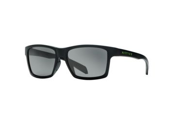 Image of Native Eyewear Flatirons, Matte Black Frame, Gray Lens, 172 302 523