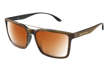Image of Native Eyewear Four Corners, Wood Frame, Bronze Reflex Lens, 198 903 527