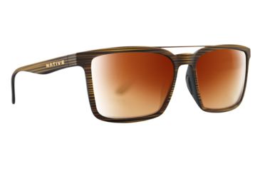 Image of Native Eyewear Four Corners, Wood Frame, Brown Lens, 198 903 524