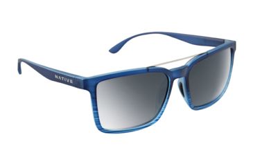 Image of Native Eyewear FourCorners, Blue Water Frame, Silver Reflex Lens, 198 942 528