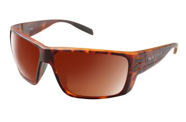 Image of Native Eyewear Griz, Dark Tort Frame, Brown Lens, 196 940 524