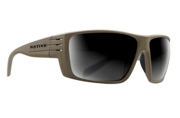 Image of Native Eyewear Griz, Desert Tan Frame, Gray Lens, 196 936 523