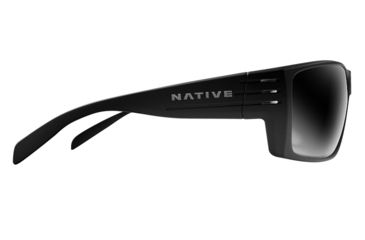 Image of Native Eyewear Griz, Matte Black Frame, Gray Lens, 196 302 523