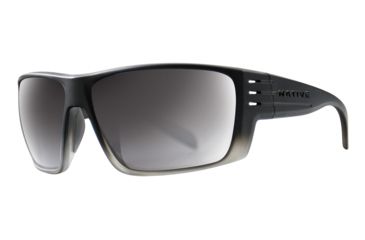Image of Native Eyewear Griz, Smoke Fade Frame, Silver Reflex Lens, 196 327 528