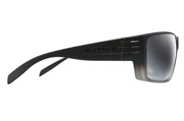 Image of Native Eyewear Griz, Smoke Fade Frame, Silver Reflex Lens, 196 327 528