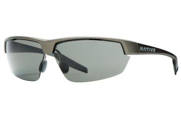 Image of Native Eyewear Hardtop Ultra Sunglasses,Charcoal Frame,Gray Lens,Polarized,171 348 523