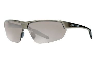Image of Native Eyewear Hardtop Ultra Sunglasses,Gunmetal Frame,Silver Reflex Lens,Polarized,171 347 528