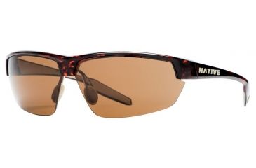 Image of Native Eyewear Hardtop Ultra Sunglasses,Maple Tort Frame,Brown Lens,Polarized,171 342 524