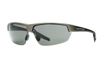 Image of Native Eyewear Hardtop Ultra Sunglasses,Charcoal Frame,Gray Lens,Polarized,171 348 523
