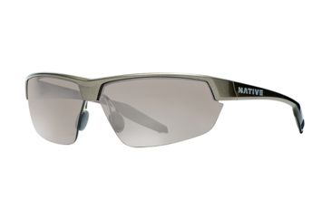Image of Native Eyewear Hardtop Ultra Sunglasses,Gunmetal Frame,Silver Reflex Lens,Polarized,171 347 528