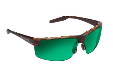 Image of Native Eyewear Hardtop Ultra XP, Desert Tort Frame, Green Reflex Lens, 182 312 529