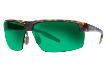 Image of Native Eyewear Hardtop Ultra XP, Desert Tort Frame, Green Reflex Lens, 182 312 529