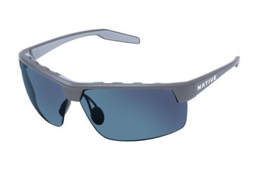 Image of Native Eyewear Hardtop Ultra XP, Granite Frame, Blue Reflex Lens, 182 911 526