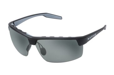 Image of Native Eyewear Hardtop Ultra XP, Matte Black Frame, Gray Lens, 182 302 523