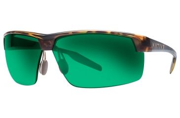 Image of Native Eyewear Hardtop Ultra XP Sunglasses,Desert Tort Frame,Green Reflex Brown Lens,Polarized,182 312 529