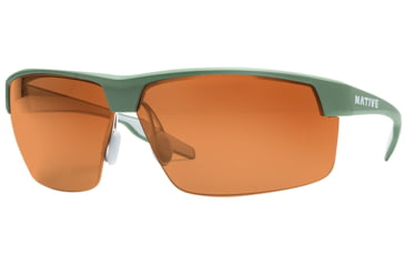 Image of Native Eyewear Hardtop Ultra XP Sunglasses,Frasier Green/Dark Gray Frame,Brown Lens,Polarized,182 398 524