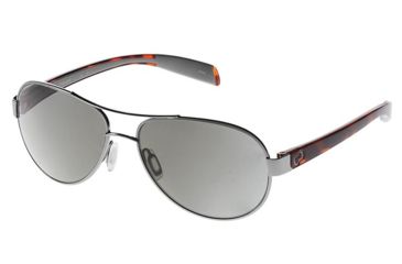Image of Native Eyewear Haskill Sunglasses, Chrome/Maple Tort/Light Grey Frame, Silver Reflex Lens, Polarized, 164 378 528