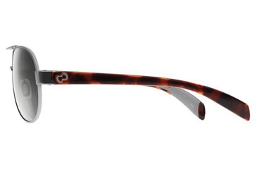 Image of Native Eyewear Haskill Sunglasses, Chrome/Maple Tort/Light Grey Frame, Silver Reflex Lens, Polarized, 164 378 528