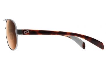 Image of Native Eyewear Haskill Sunglasses, Chrome/Maple Tort/Light Grey Frame, Brown Lens, Polarized, 164 378 524
