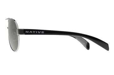 Image of Native Eyewear Haskill Sunglasses,Chrome/Iron/Gray Frame,Gray Lens,Polarized,164 377 523