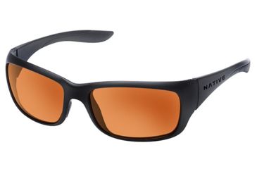 Image of Native Eyewear Kannah Sunglasses,Asphalt Frame,Bronze Reflex Brown Lens,Polarized,178 302 527