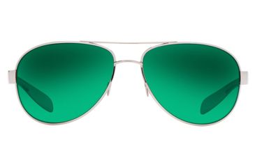 Image of Native Eyewear Patroller Sunglasses,Chrome/Crystal Brown Frame,Green Reflex Lens,Polarized,175 397 529