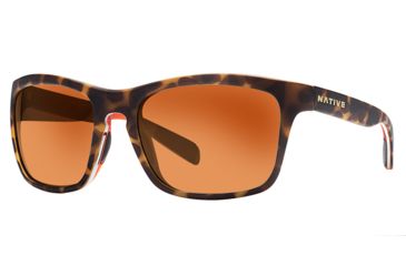 Image of Native Eyewear Penrose Sunglasses,Desert Tort/Beige/Orange Frame,Bronze Reflex Brown Lens,Polarized,179 906 527